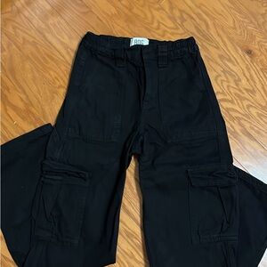 BDG Kids Black Cargo Trousers